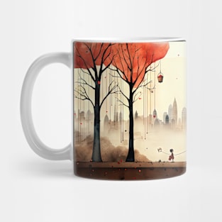 Family Afternoon in the Park - Landscape Mug